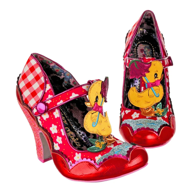 Irregular Choice Damen Duck You High Heel - Rot