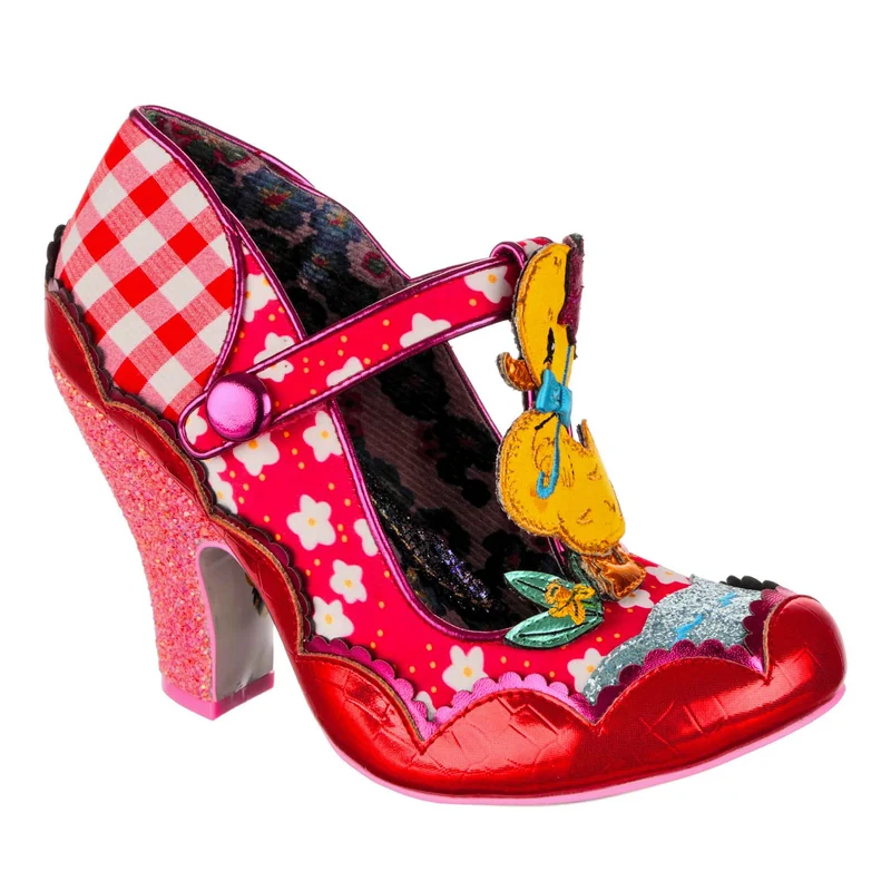 Irregular Choice Damen Duck You High Heel - Rot