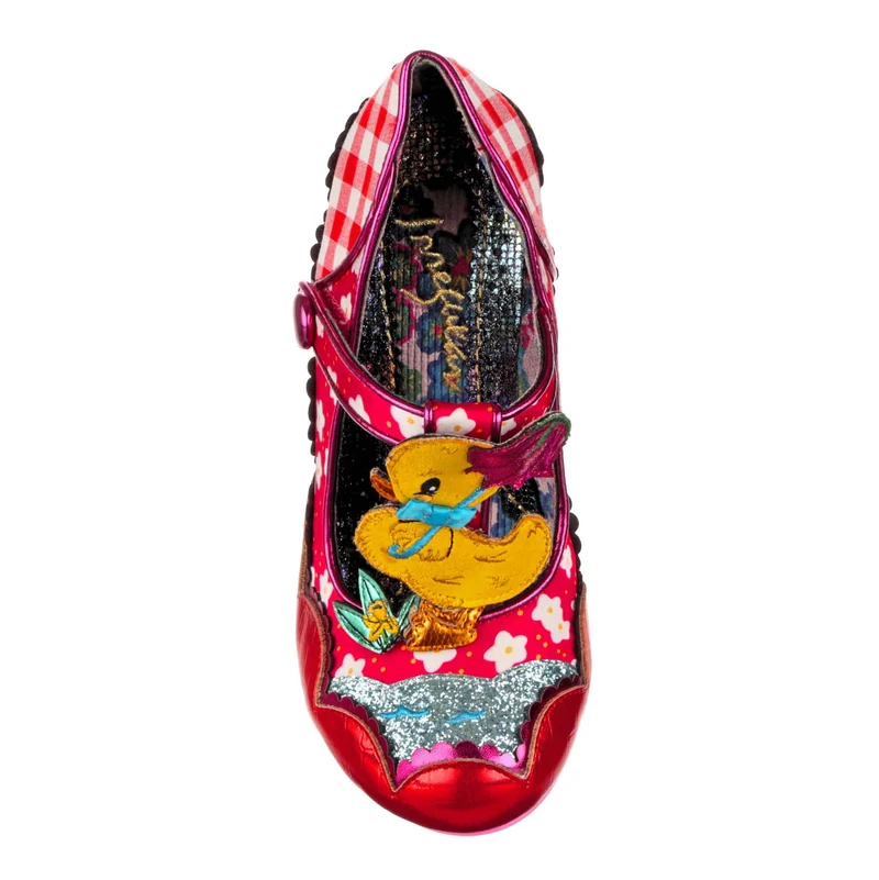 Irregular Choice Damen Duck You High Heel - Rot