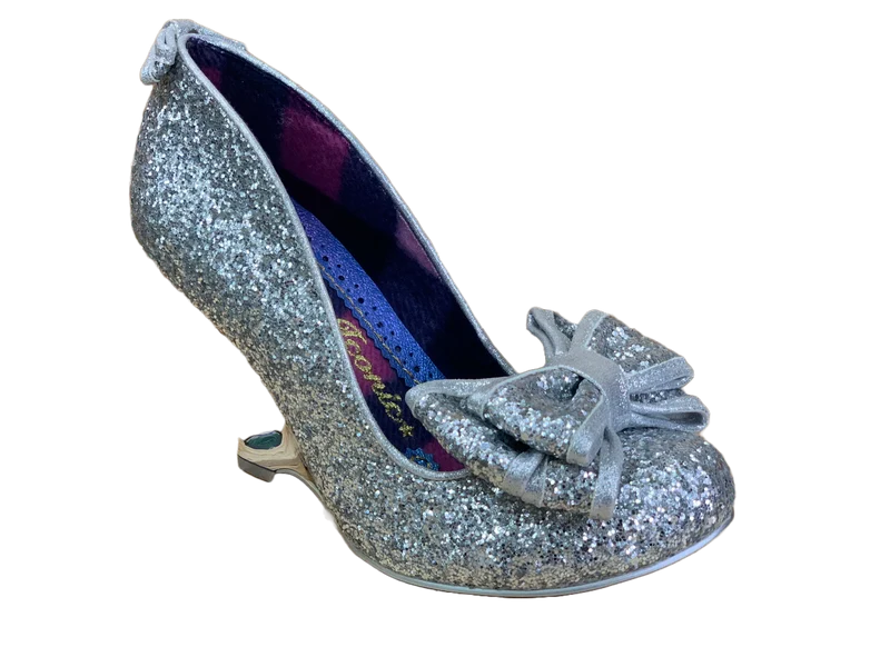 Irregular Choice Anna Seed Hochzeitsschuh mit hohem Absatz für Damen – Silber