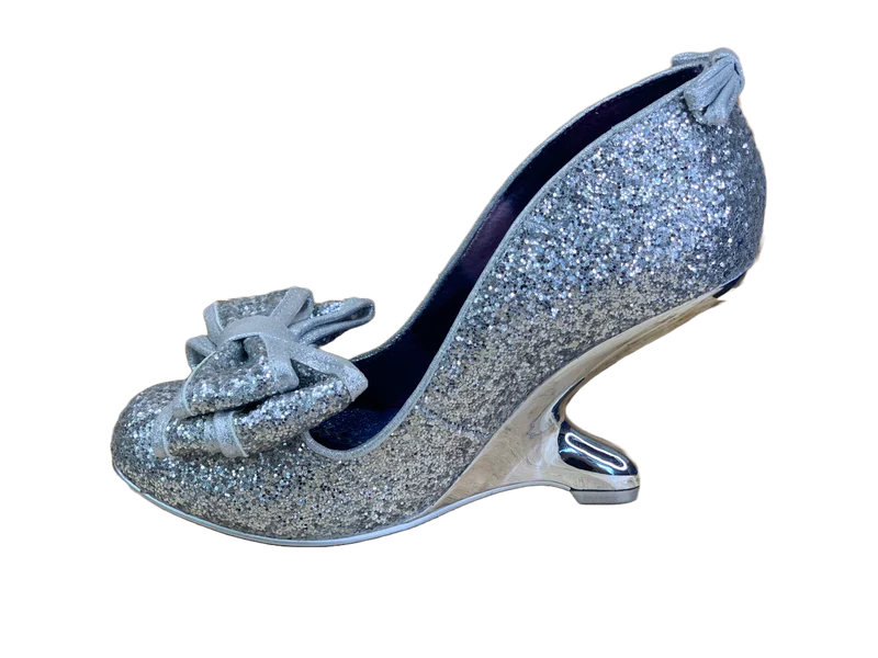 Irregular Choice Anna Seed Hochzeitsschuh mit hohem Absatz für Damen – Silber
