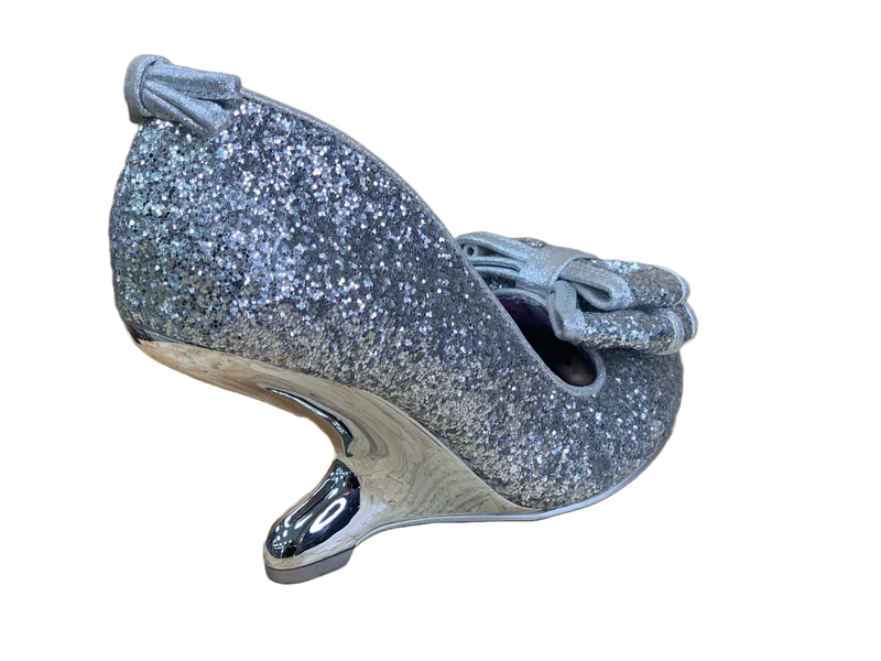 Irregular Choice Anna Seed Hochzeitsschuh mit hohem Absatz für Damen – Silber