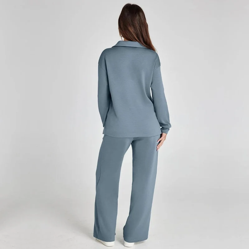 Weites Loungewear-Set Mit Weitem Bein - Joleen