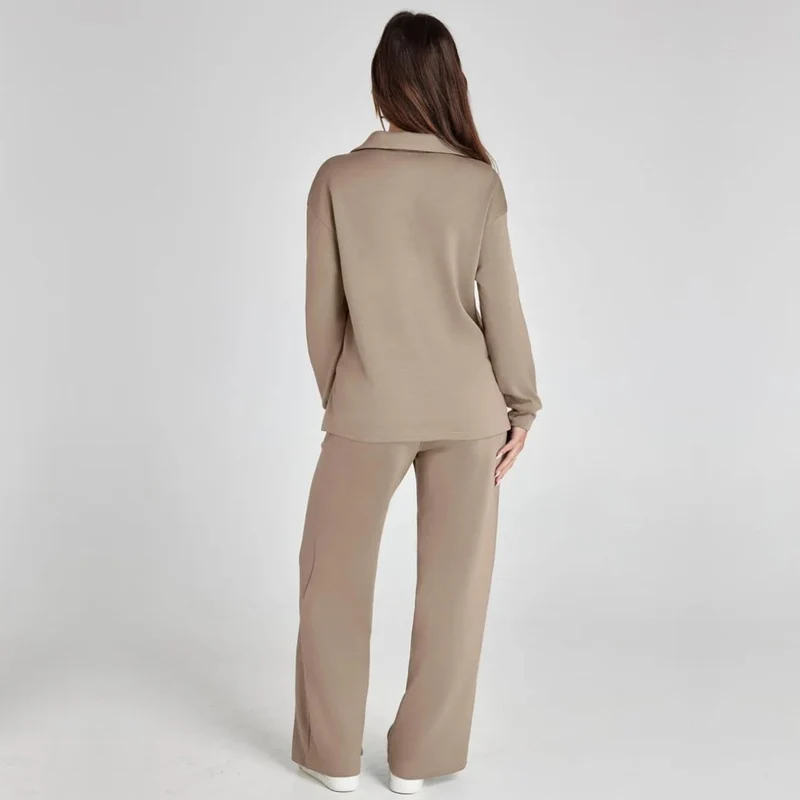 Weites Loungewear-Set Mit Weitem Bein - Joleen