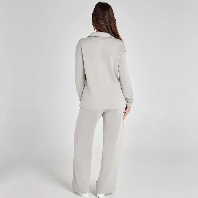 Weites Loungewear-Set Mit Weitem Bein - Joleen