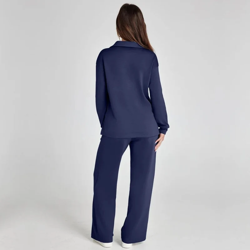 Weites Loungewear-Set Mit Weitem Bein - Joleen