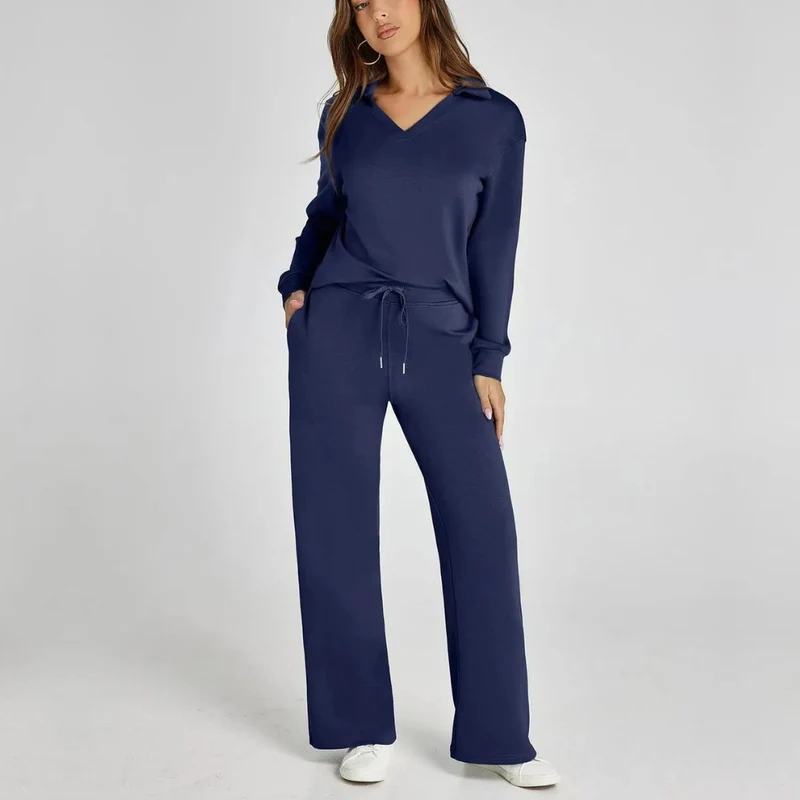 Weites Loungewear-Set Mit Weitem Bein - Joleen