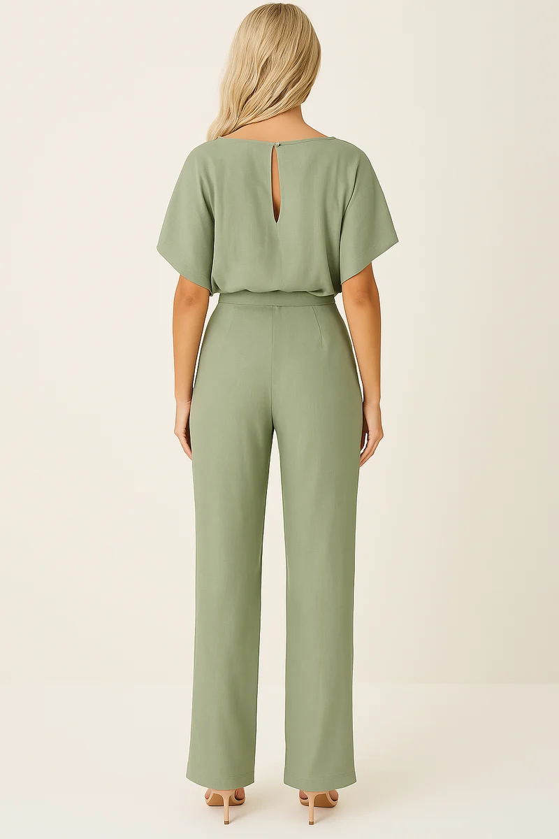 Minimalistischer Jumpsuit Mit Weitem Bein - Lavinia