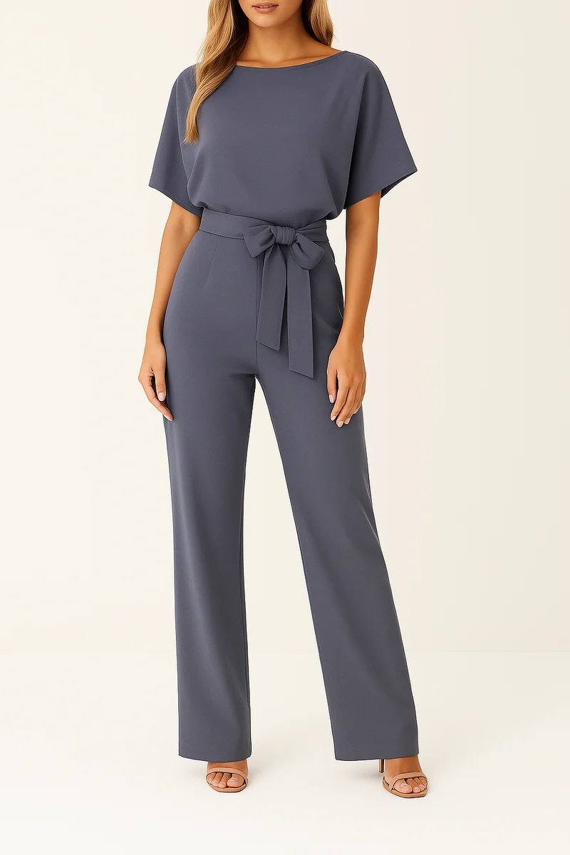 Minimalistischer Jumpsuit Mit Weitem Bein - Lavinia