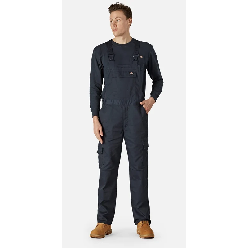 Dickies Alltags-Latzhose und Hosenträger für Herren – Dunkelblau