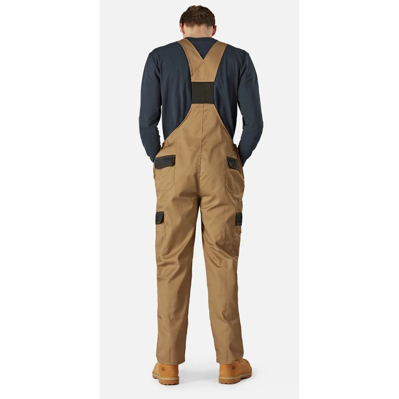 Dickies Alltags-Latzhose und Hosenträger für Herren – Khaki