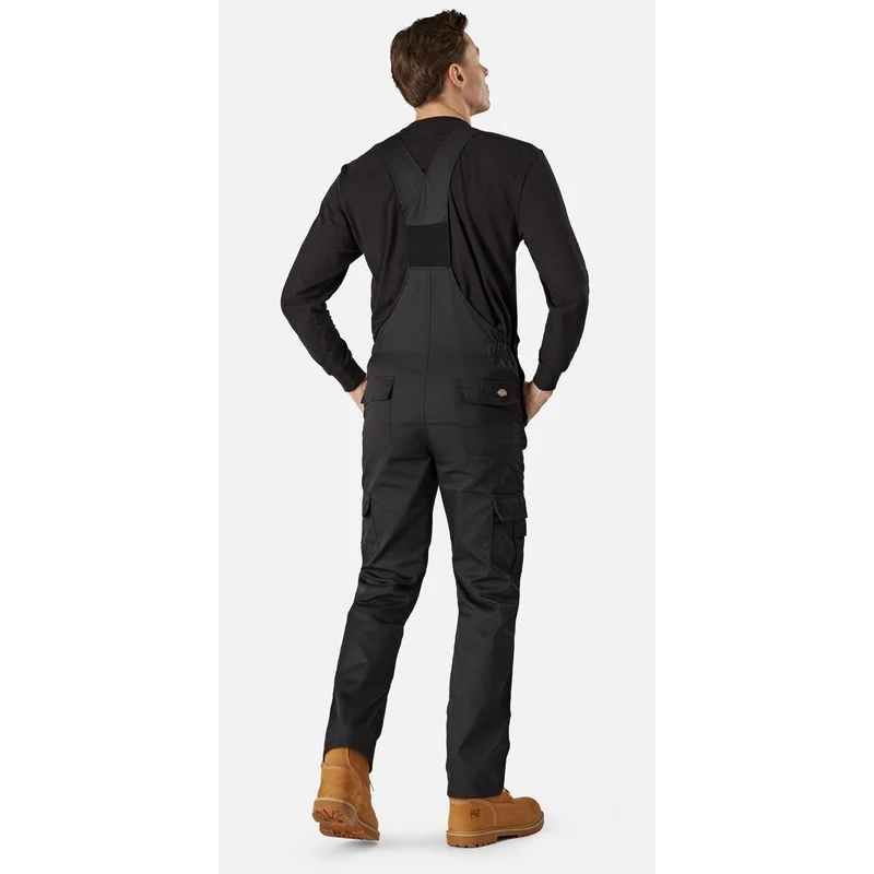 Dickies Alltags-Latzhose und Hosenträger für Herren – Schwarz