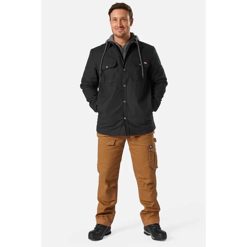 Dickies Entenhemdjacke für Herren – Schwarz