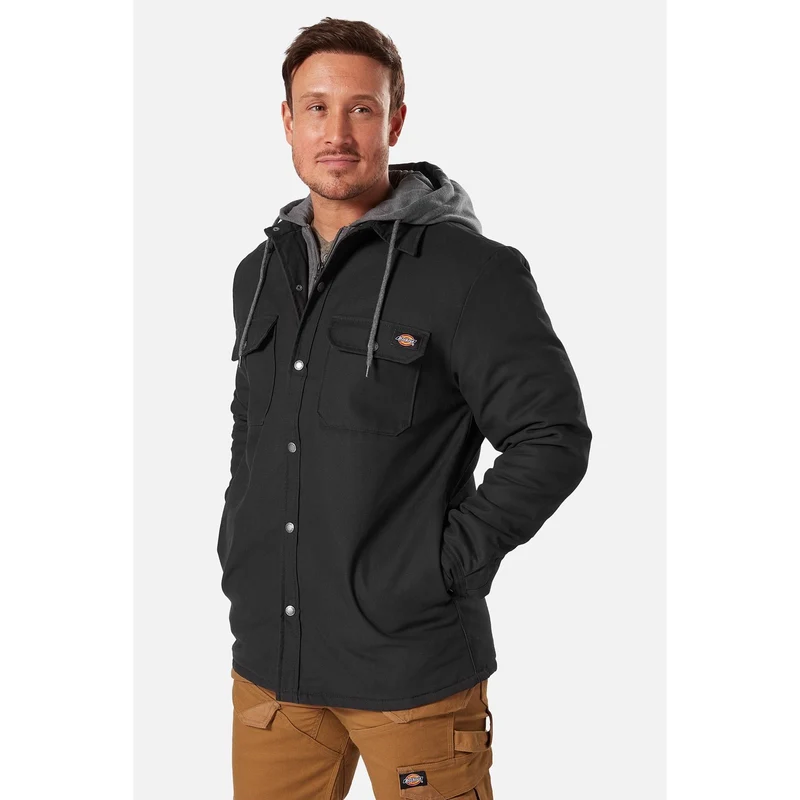 Dickies Entenhemdjacke für Herren – Schwarz