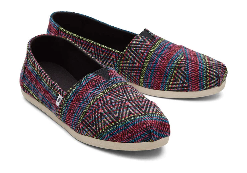 TOMS Damen Alpargata Global Woven Espadrille – Schwarz
