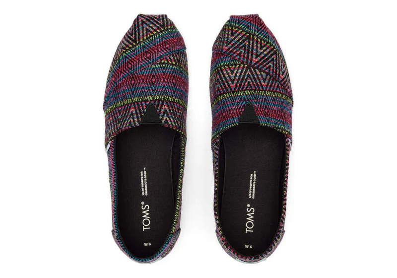 TOMS Damen Alpargata Global Woven Espadrille – Schwarz