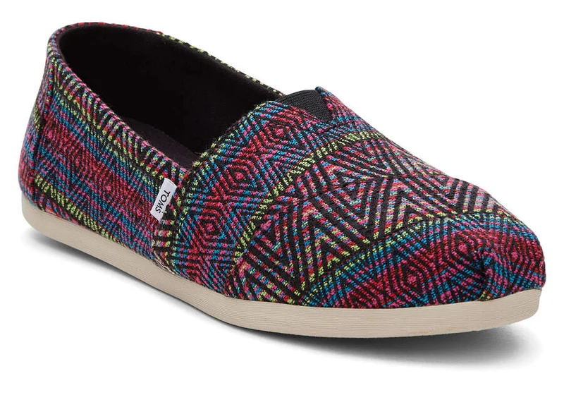 TOMS Damen Alpargata Global Woven Espadrille – Schwarz