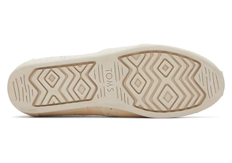 TOMS Damen-Espadrille aus gesprenkelter Alpargata-Baumwolle – Natur