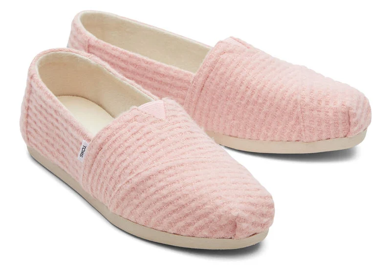 TOMS Damen Alpargata Repreve Waffelstrick-Espadrille – Pastellrosa