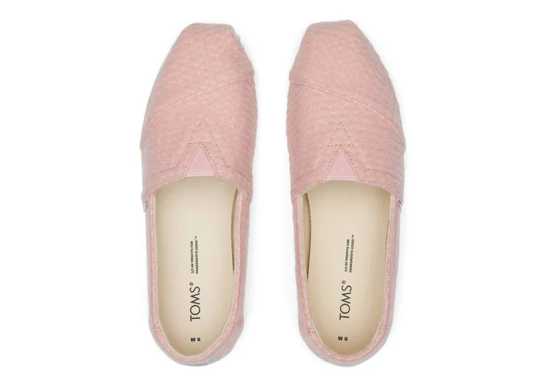 TOMS Damen Alpargata Repreve Waffelstrick-Espadrille – Pastellrosa