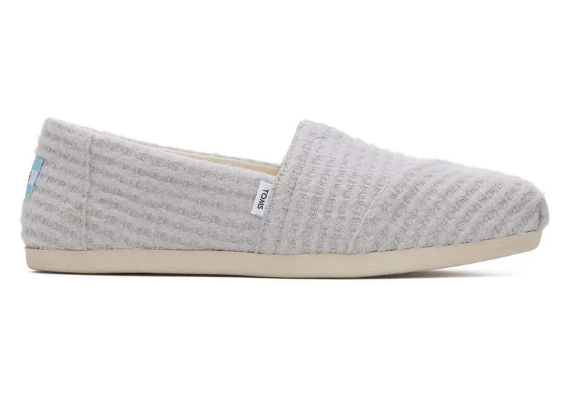 TOMS Damen Alpargata Repreve Waffelstrick-Espadrille – Wolkengrau