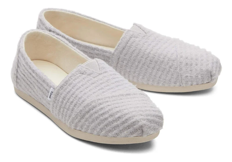 TOMS Damen Alpargata Repreve Waffelstrick-Espadrille – Wolkengrau