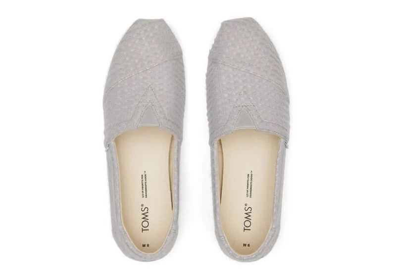 TOMS Damen Alpargata Repreve Waffelstrick-Espadrille – Wolkengrau