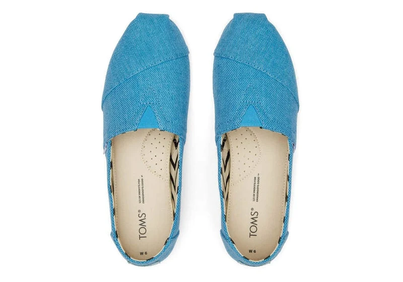 TOMS Damen Alpargata Heritage Canvas Espadrille – Inselblau