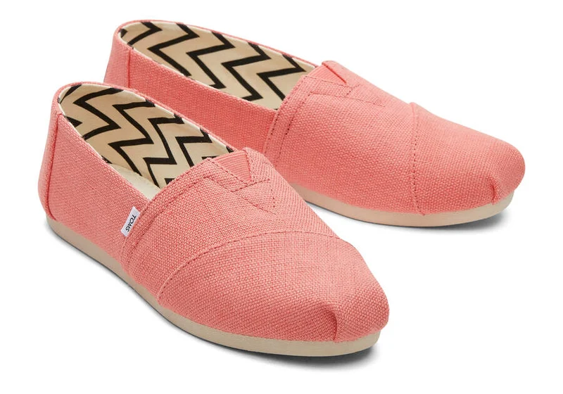 TOMS Damen Alpargata Heritage Canvas Espadrille – Pfirsich