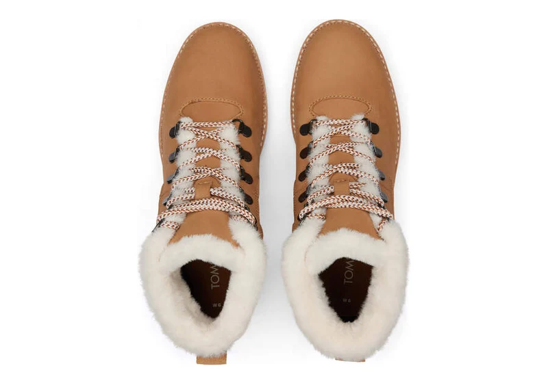 TOMS Damen-Stiefelette aus Mojave-Leder – Braun
