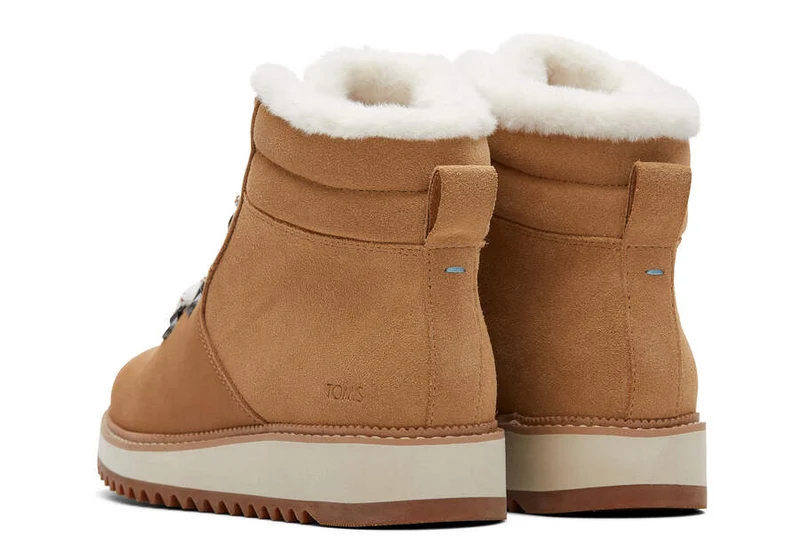 TOMS Damen-Stiefelette aus Mojave-Leder – Braun