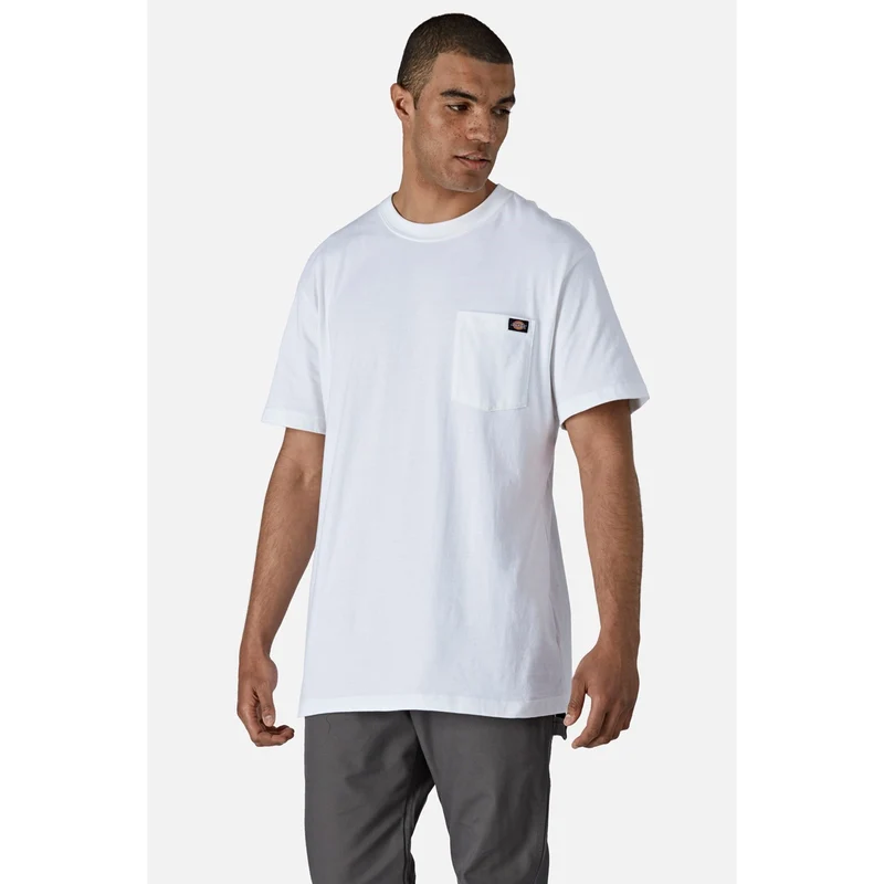 Dickies Kurzärmliges Herren-T-Shirt aus Baumwolle – Weiß