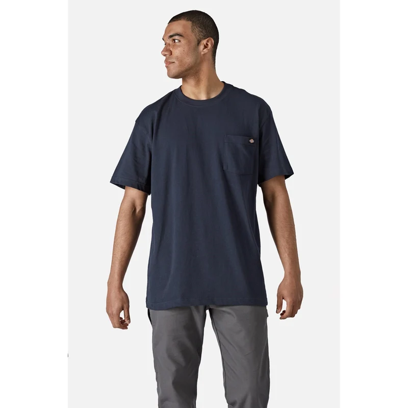 Dickies Kurzärmliges Herren-T-Shirt aus Baumwolle – Marineblau