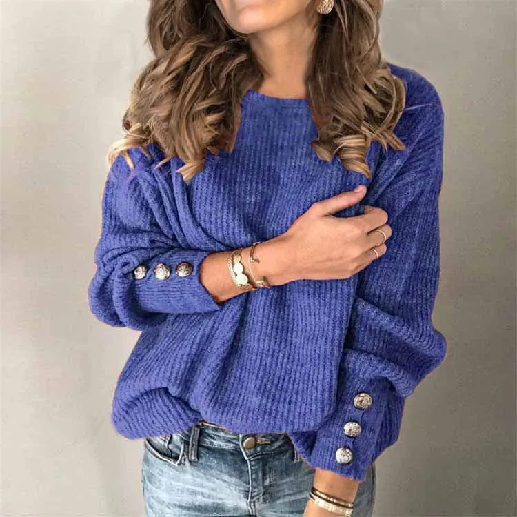 Locker Geschnittener Strickpullover - Charlotta