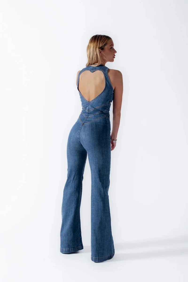 Anliegender Ärmelloser Jumpsuit - Kristin
