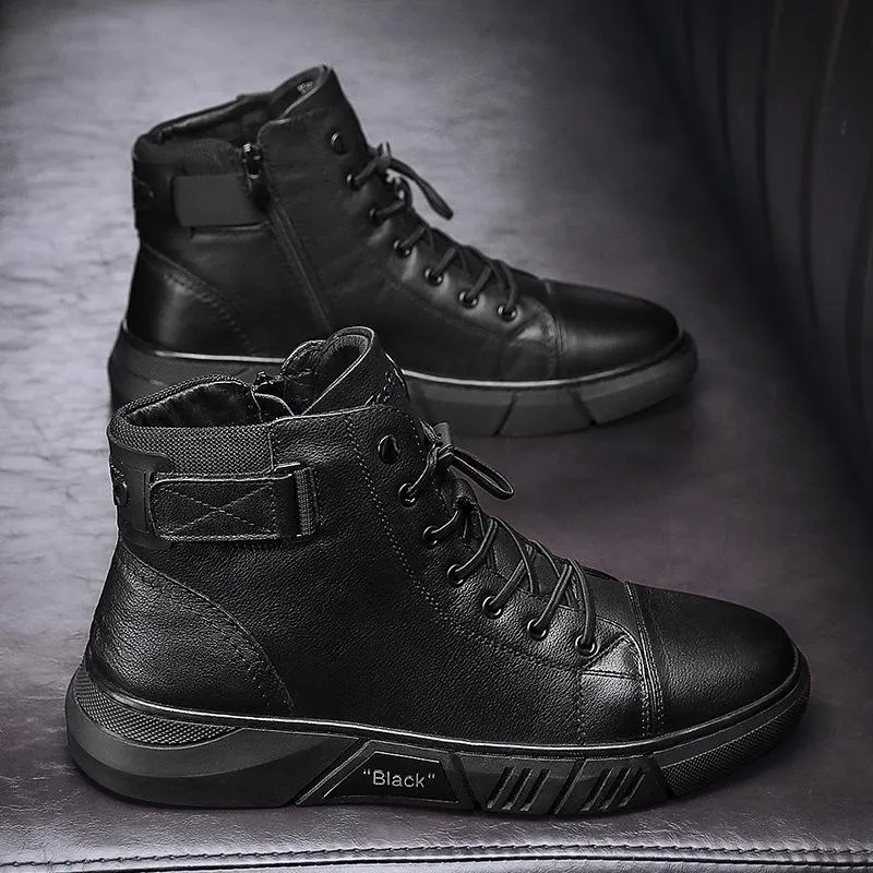 Robuste Schwarze Herrenschuhe - Maxwell
