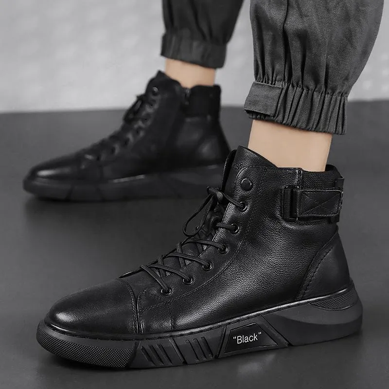Robuste Schwarze Herrenschuhe - Maxwell
