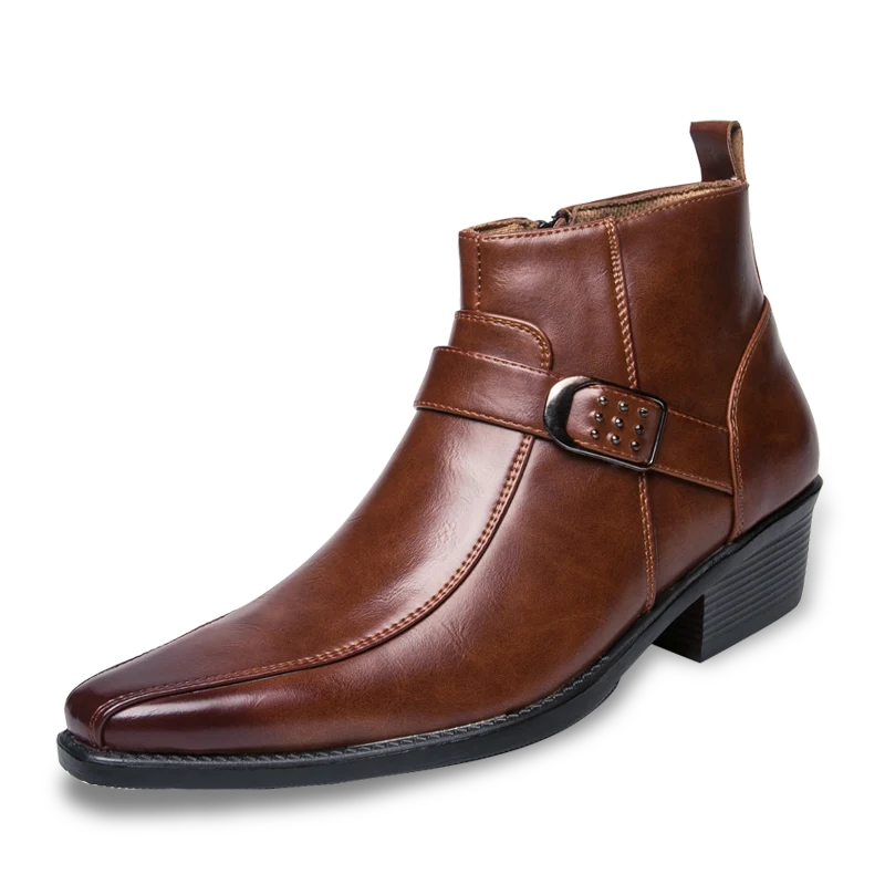 Klassische Leder-Herrenstiefel - Felix