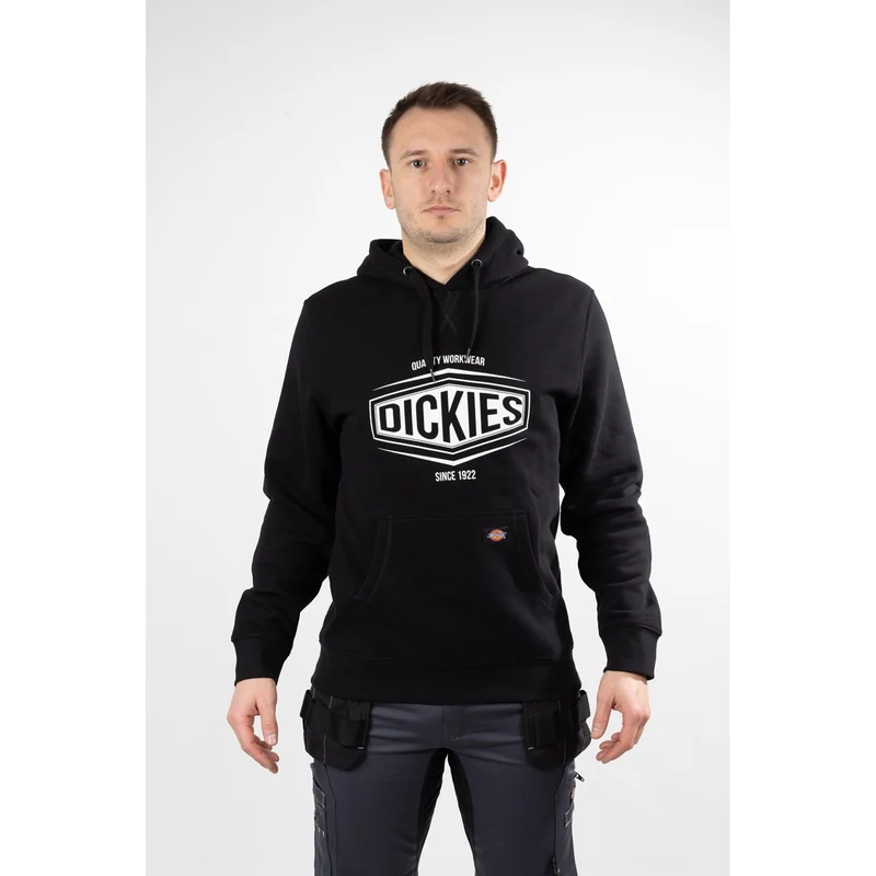 Dickies Herren Rockfield Kapuzenpullover – Schwarz