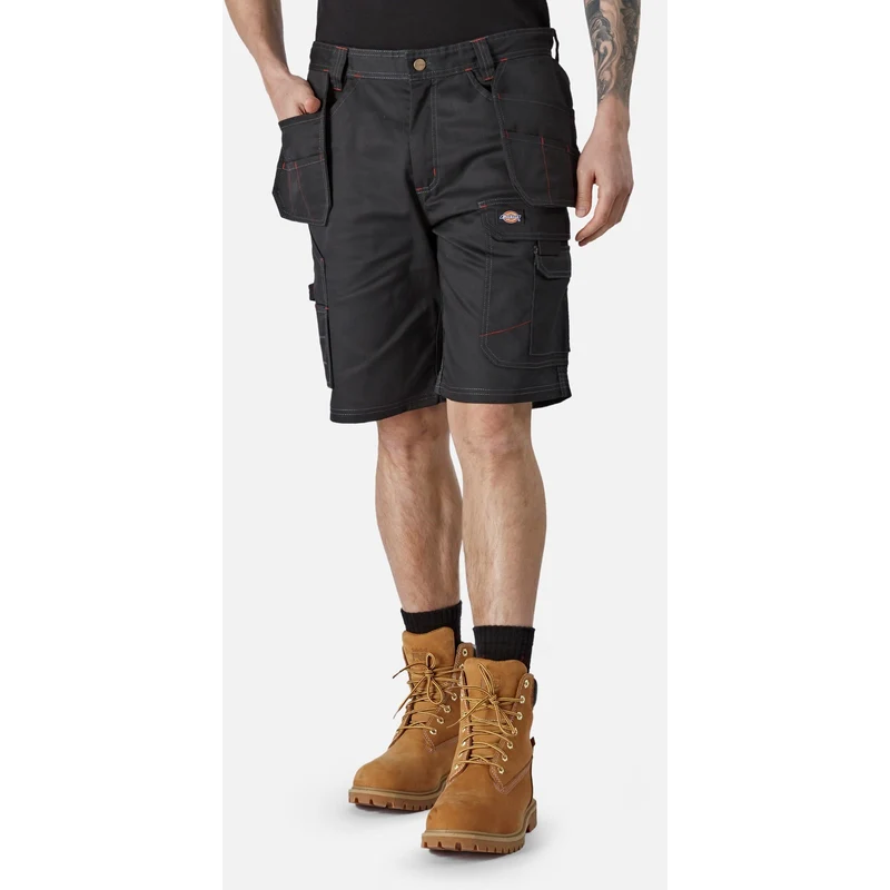 Dickies Herren Redhawk Pro Arbeitsshorts – Schwarz