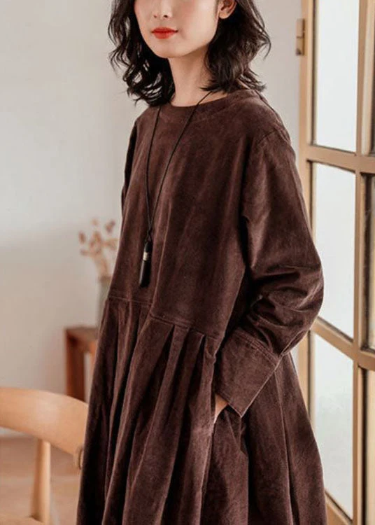 Corduroy Herbst/Winter Kleid - Emilia