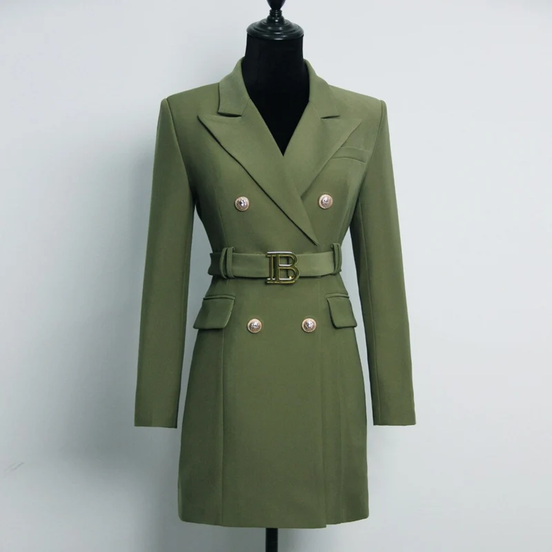 Stilvolles Einfarbiges Blazer-Kleid - Celeste