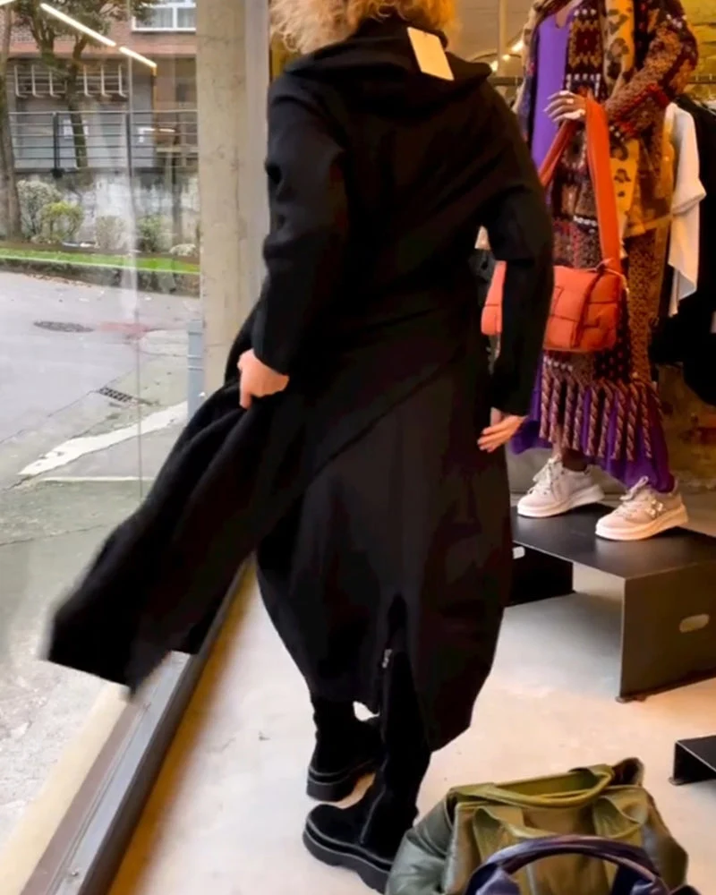 Klassisches Schwarzes Midi-Kleid - Sofia