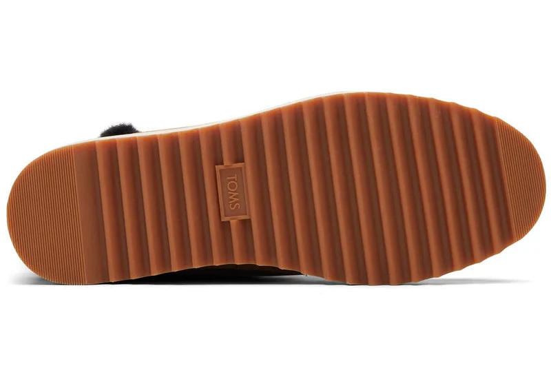 TOMS Damen Makenna Lederstiefel - Schwarz