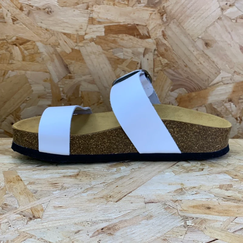 Plakton Damen-Sandale „Alicante Mid“ aus Nappaleder – Weiß
