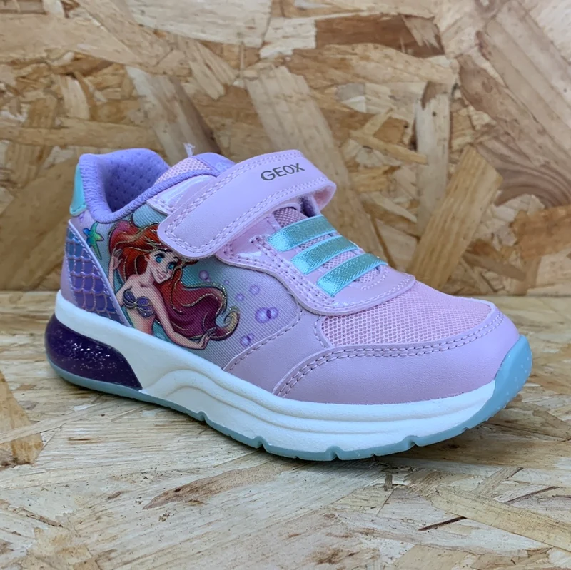 Geox Kinder Disney Die kleinen Meerjungfrau-Trainer – Pink / Watersea