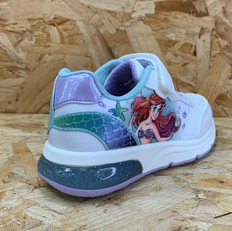 Geox Kinder Disney Die kleinen Meerjungfrau-Trainer – Weiß / Watersea