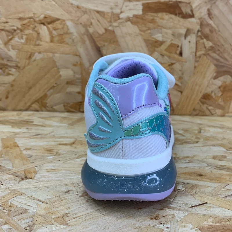 Geox Kinder Disney Die kleinen Meerjungfrau-Trainer – Weiß / Watersea