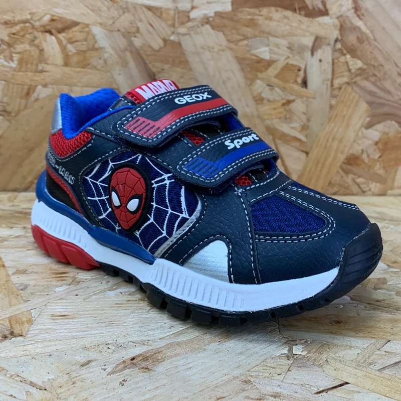 Geox Kinder Marvel Spiderman Turnschuhe - Blau / Rot