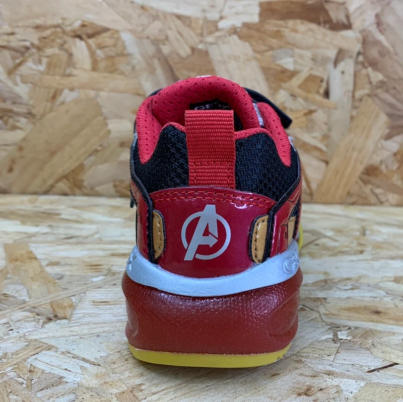 Geox Kinder Marvel Iron Man-Trainer – Schwarz / Rot